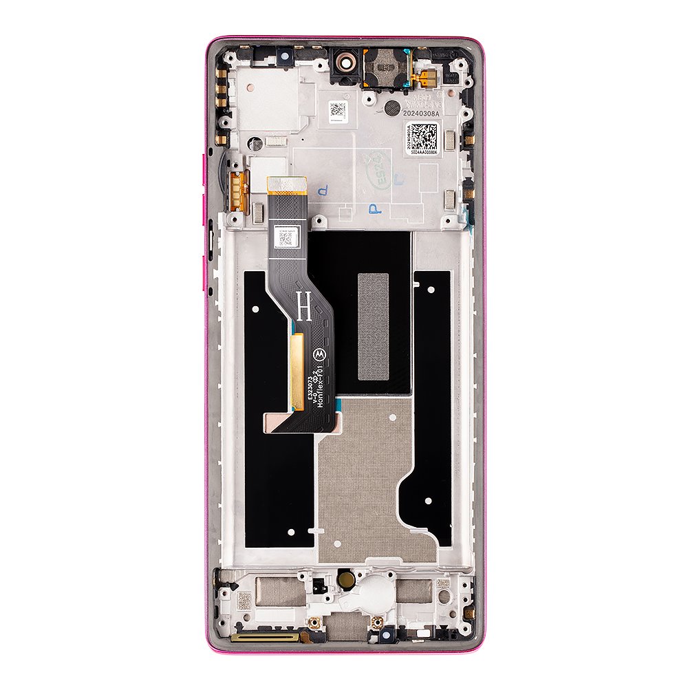 LCD + dotyk + přední kryt pro Motorola Edge 50 Fusion, hot pink (Service Pack)
