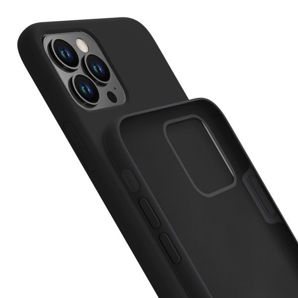 Ochranný kryt 3mk Silicone Case pro Apple iPhone 16 Pro, černá