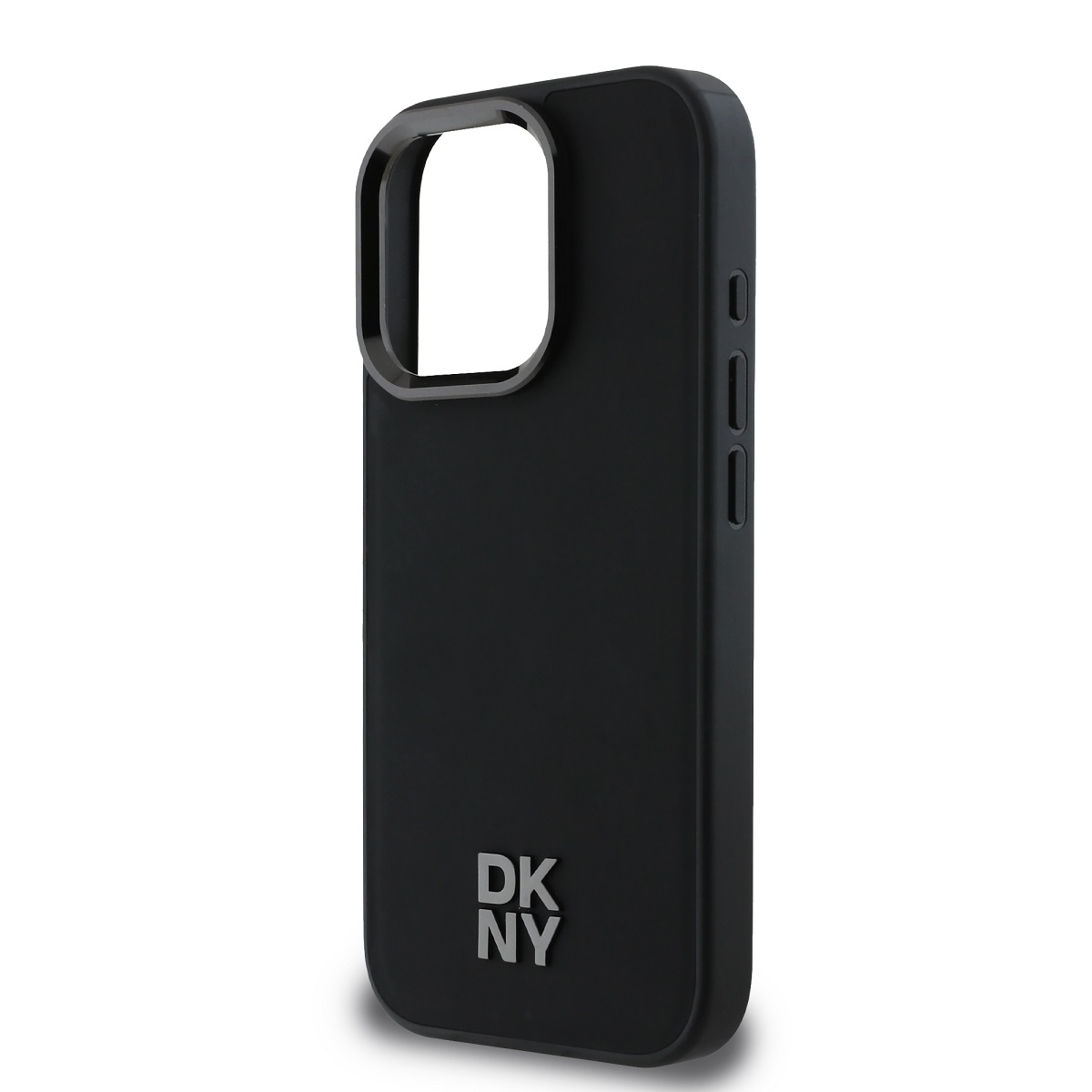 DKNY PU Leather Stack Logo Magsafe Zadní Kryt pro iPhone 16 Pro Max Black