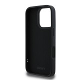 DKNY 3D Rubber Repeat Logo Line Zadní Kryt pro iPhone 16 Pro Max Black