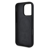 DKNY Liquid Silicone Arch Logo MagSafe Zadní Kryt pro iPhone 16 Pro Black