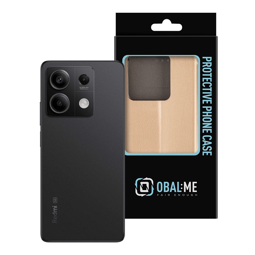 OBAL:ME Book Pouzdro pro Xiaomi Redmi Note 13 5G Gold