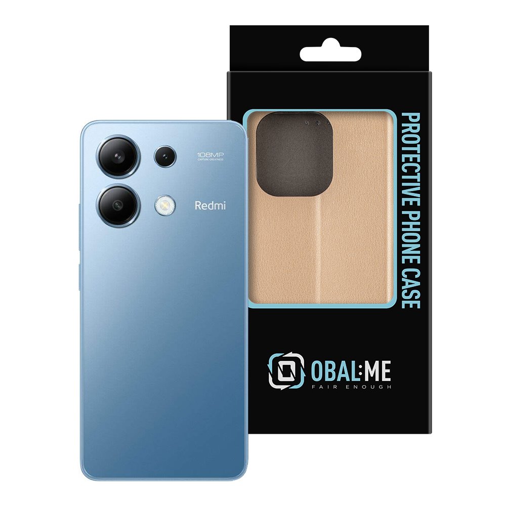 OBAL:ME Book Pouzdro pro Xiaomi Redmi Note 13 4G Gold