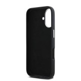 Karl Lagerfeld Grained PU Hotel RSG Zadní Kryt pro iPhone 16 Black