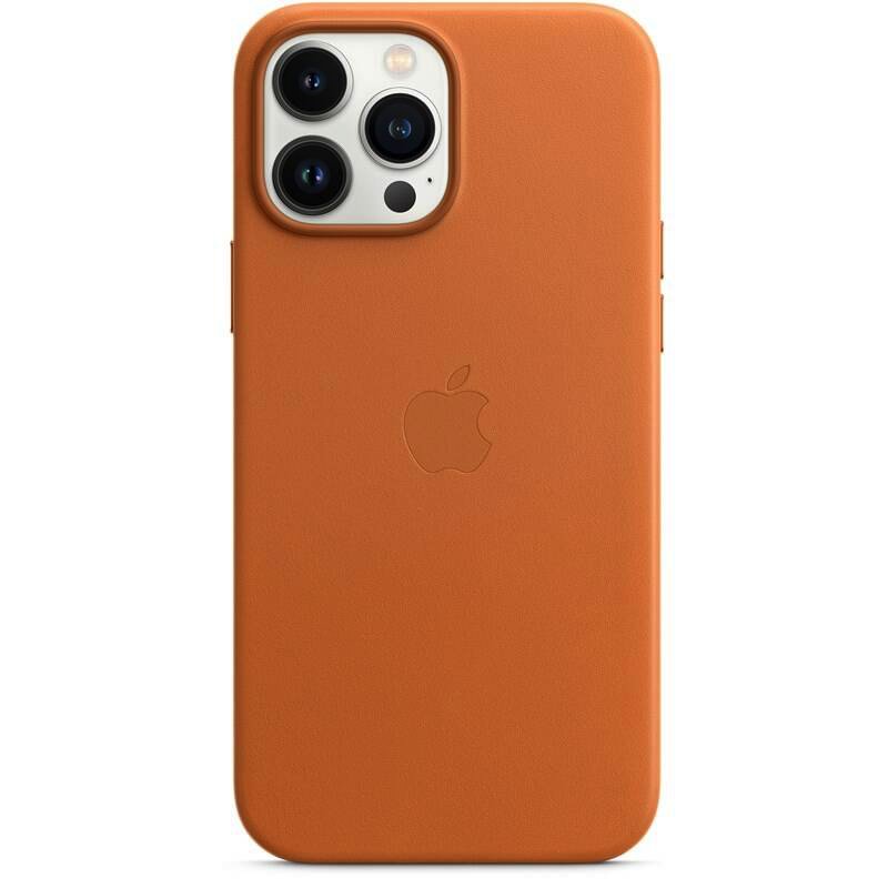 Apple kožený kryt MM193ZE/A vč. Magsafe pro Apple iPhone 13 Pro, golden brown