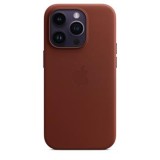 Apple kožený kryt MPPK3ZE/A vč. Magsafe pro Apple iPhone 14 Pro, umber brown