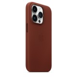 MPPK3ZE/A Apple Kožený Kryt vč. MagSafe pro iPhone 14 Pro Umber Brown 