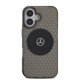 Mercedes PC/TPU Star Pattern MagSafe Zadní Kryt pro iPhone 16 Black