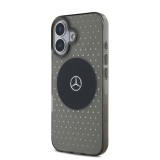 Mercedes PC/TPU Star Pattern MagSafe Zadní Kryt pro iPhone 16 Black