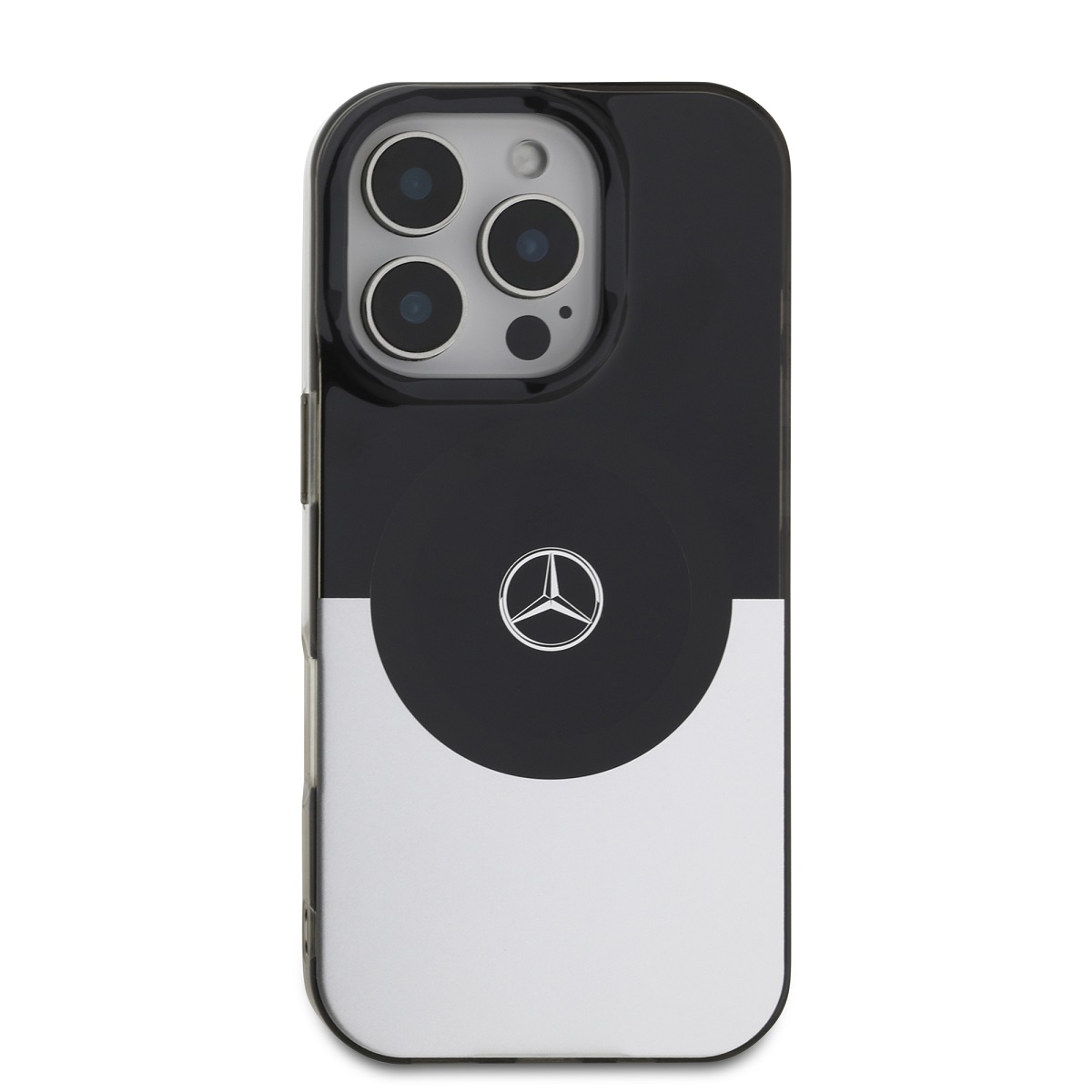 Mercedes PC/TPU Double Layer MagSafe Zadní Kryt pro iPhone 16 Pro Black/Silver