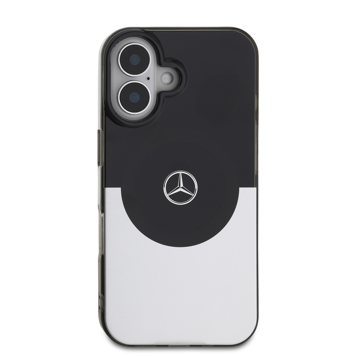 Mercedes PC/TPU Double Layer MagSafe Zadní Kryt pro iPhone 16 Black/Silver