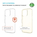 TPU gelový kryt FIXED ReStory AntiUV pro Apple iPhone 16 Pro, čirý