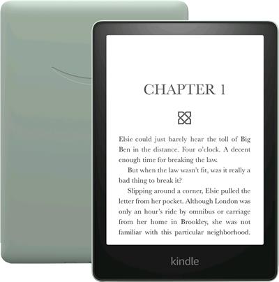 E-book AMAZON KINDLE PAPERWHITE 5 2021, 6,8" 16GB E-ink displej, WIFi, AGAVE GREEN