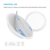 Silikonové nalepovací pouzdro FIXED Silky Sticker pro Apple AirTag, double pack, bílé