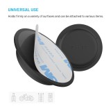 Silikonové nalepovací pouzdro FIXED Silky Sticker pro Apple AirTag, double pack, černé