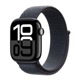 Apple Watch Series 10 GPS + Cellular 42mm Jet Black Aluminium / Ink Sport Loop