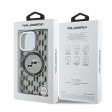 Karl Lagerfeld IML Monogram K&CH Heads MagSafe Zadní Kryt pro iPhone 16 Pro Max Black