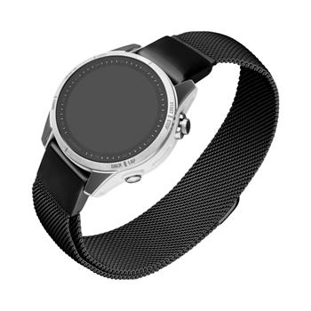 Síťovaný nerezový řemínek FIXED Mesh Strap pro Garmin QuickFit 20mm, černá