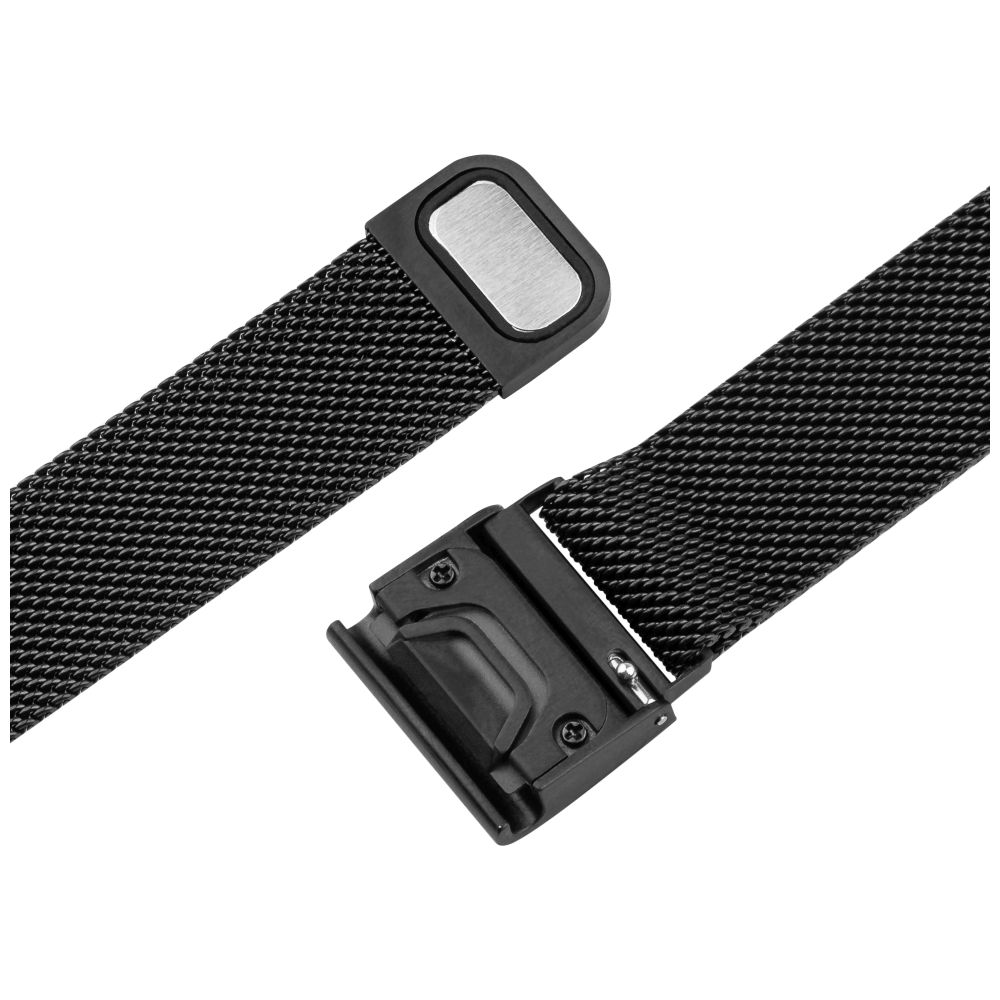 Síťovaný nerezový řemínek FIXED Mesh Strap pro Garmin QuickFit 20mm, černý