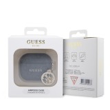 Guess 4G Script PC/PU Charm Pouzdro pro AirPods 3 Black