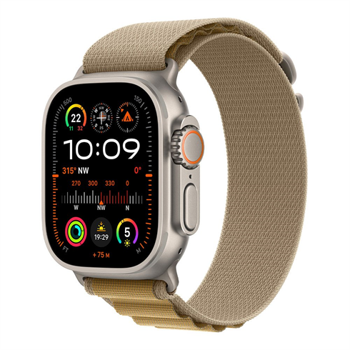 Apple Watch Ultra 2 GPS + Cellular 49mm Natural Titanium / Tan Alpine Loop - M