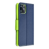 FANCY Book case for XIAOMI Redmi 14c navy / lime