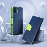 FANCY Book case for XIAOMI Redmi 14c navy / lime