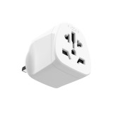 Adaptér FIXED UK  Adapter pro zapojení UK, US, AUS nabíječek do UK zásuvek, bílý