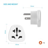 Adaptér FIXED USA Adapter pro zapojení UK, US, AUS nabíječek do USA zásuvek, bílý