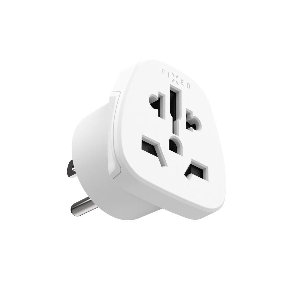 Adaptér FIXED USA Adapter pro zapojení UK, US, AUS nabíječek do USA zásuvek, bílý