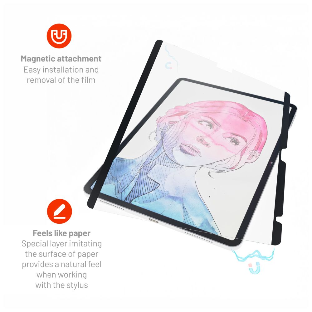 Magnetická ochranná folie FIXED PaperFilm Screen Protector pro Apple iPad Air 11" (2024)