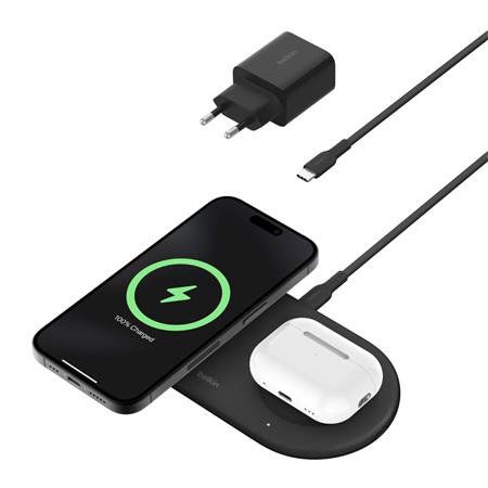 Magnetická nabíjecí podložka Belkin Boost Charge™ Pro Qi2 2v1 černá