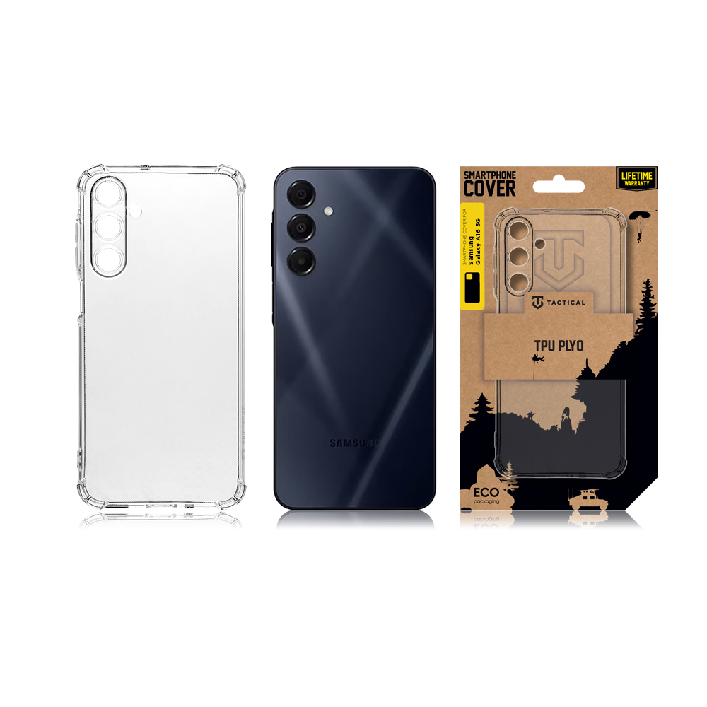 Tactical TPU Plyo Kryt pro Samsung Galaxy A16 5G Transparent