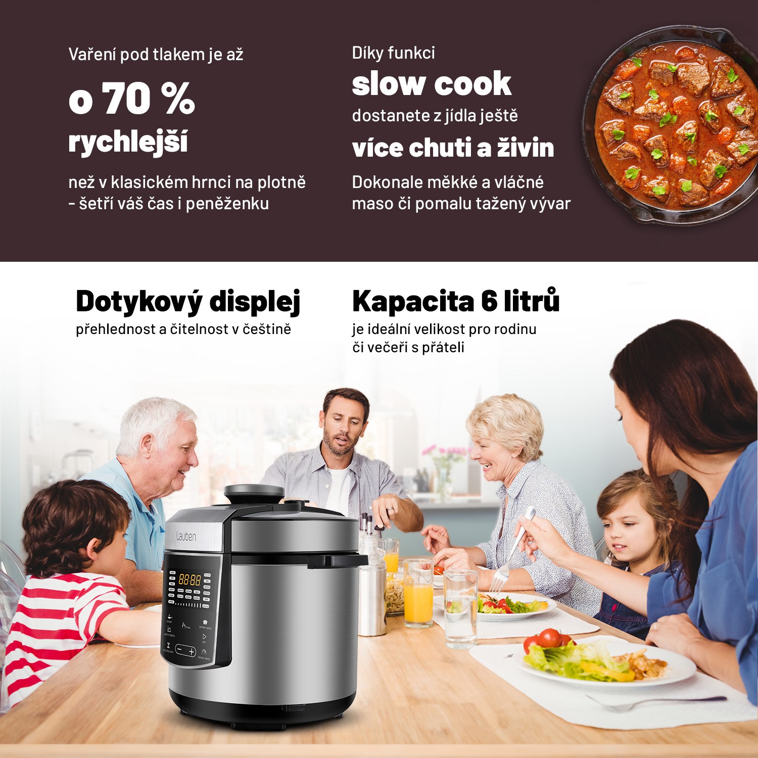 Lauben Multi Cooker 18SB Czech Edition