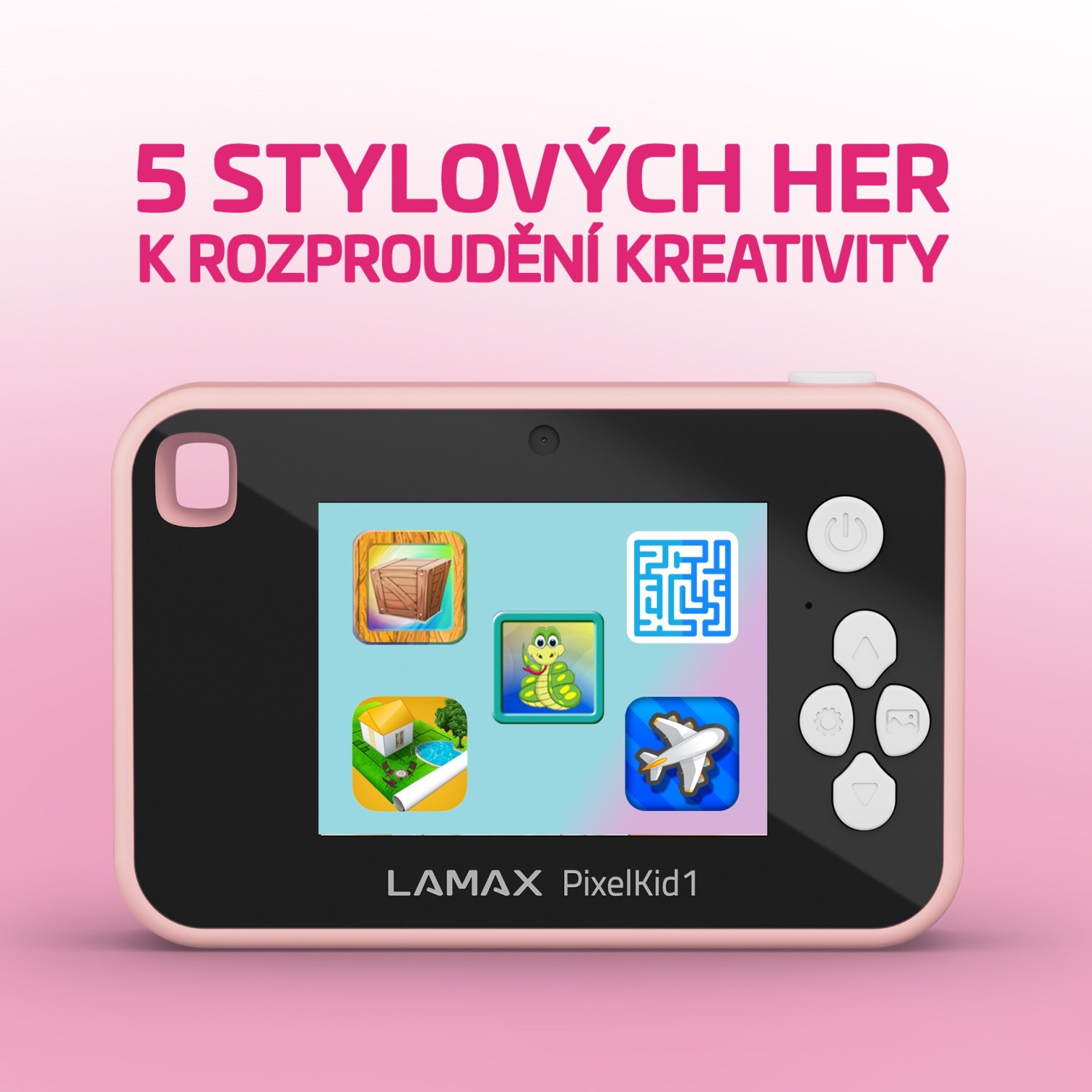 LAMAX PixelKid1 růžová