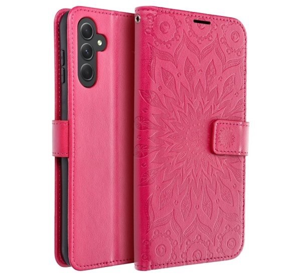 Flipové pouzdro MEZZO Book case pro Samsung Galaxy A36 5G, mandala magenta