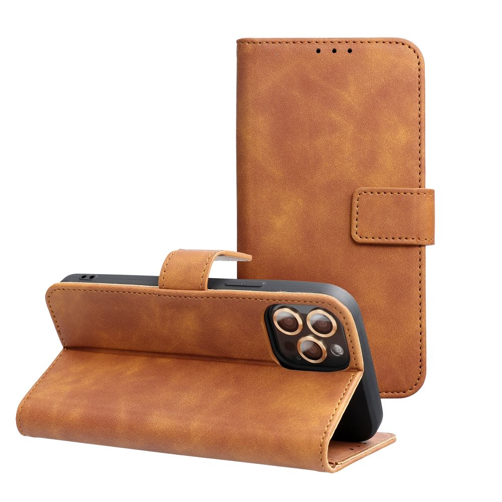 TENDER Book Case for XIAOMI Redmi 14C brown