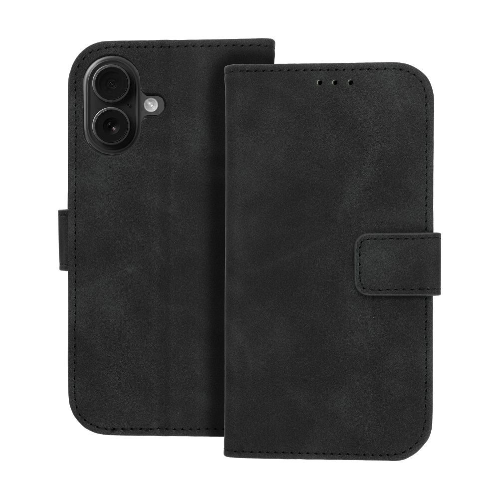 TENDER Book Case for IPHONE 16 black