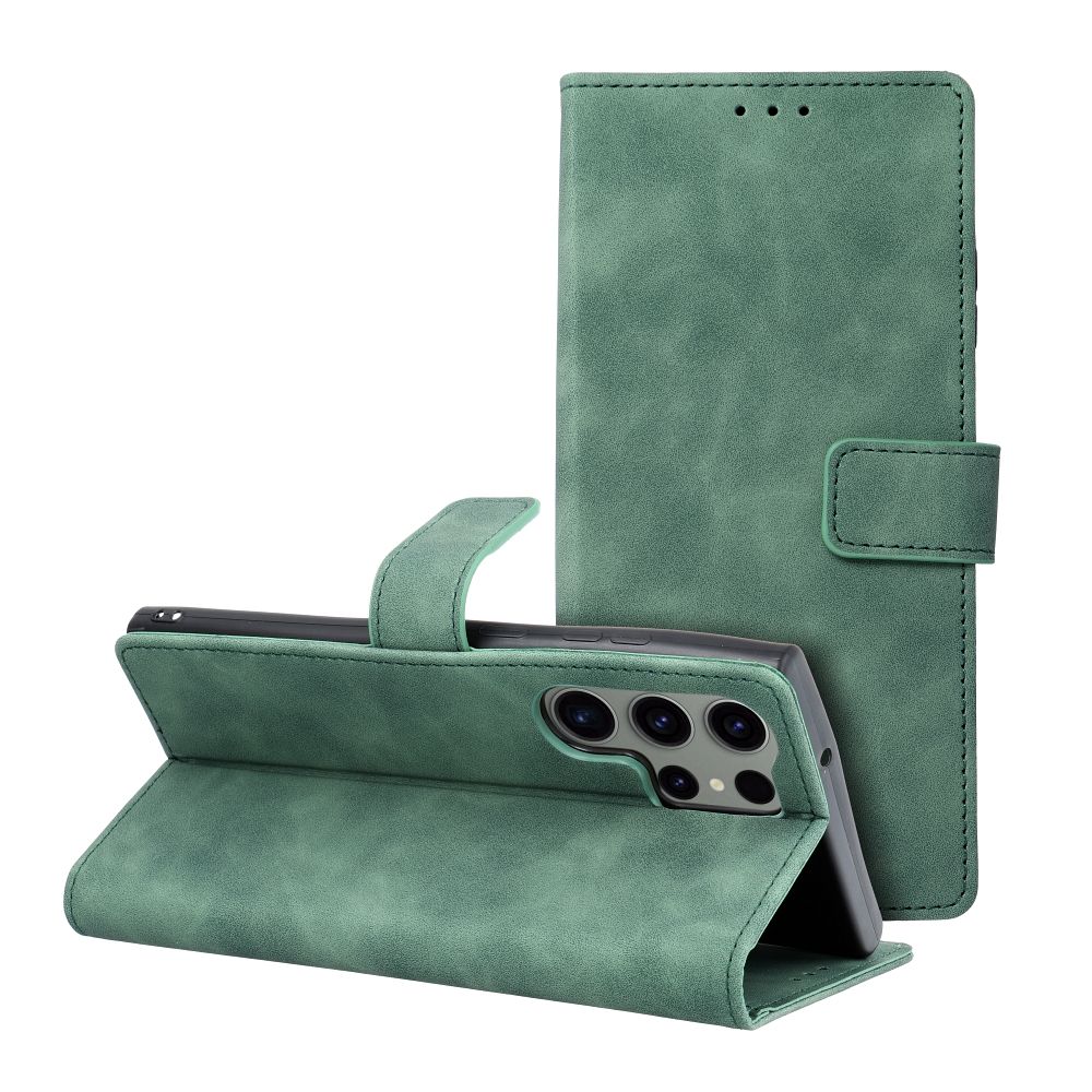 TENDER Book Case for SAMSUNG S23 Ultra green