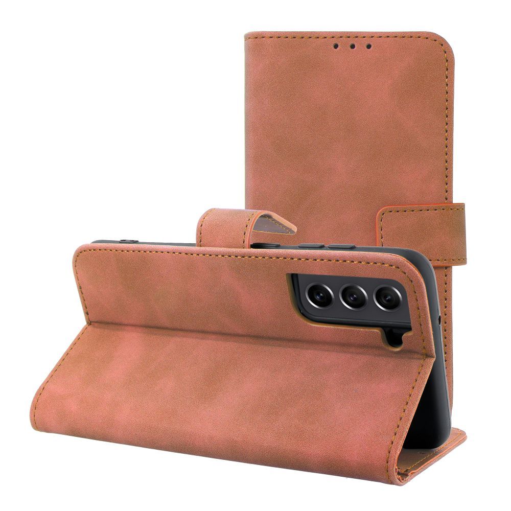 TENDER Book Case for SAMSUNG S21 FE brown