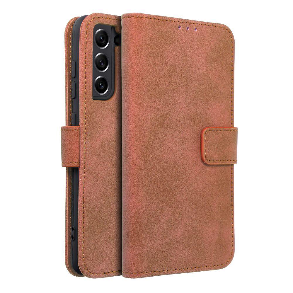 TENDER Book Case for SAMSUNG S21 FE brown