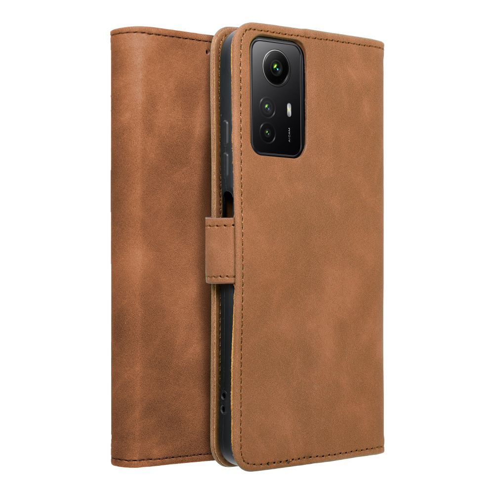 TENDER Book Case for XIAOMI Redmi Note 12S brown