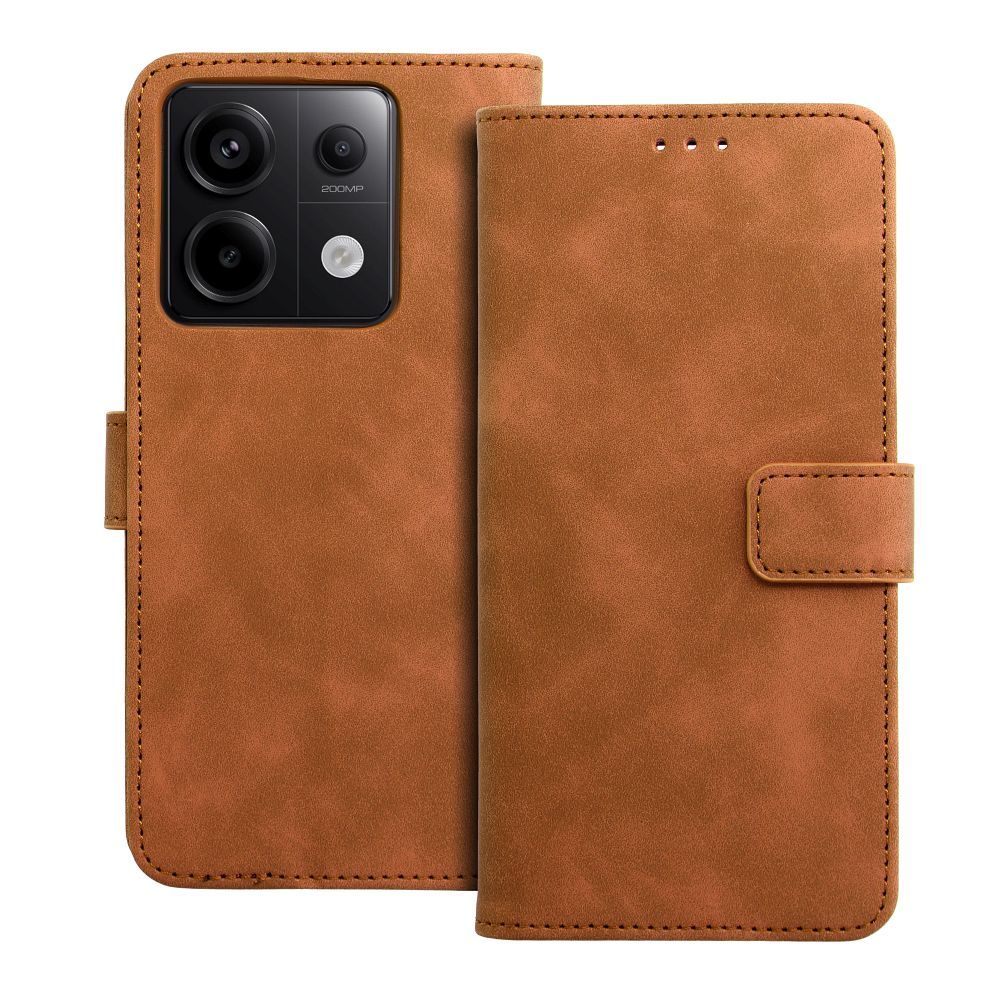 TENDER Book Case for XIAOMI Redmi Note 13 Pro 5G brown