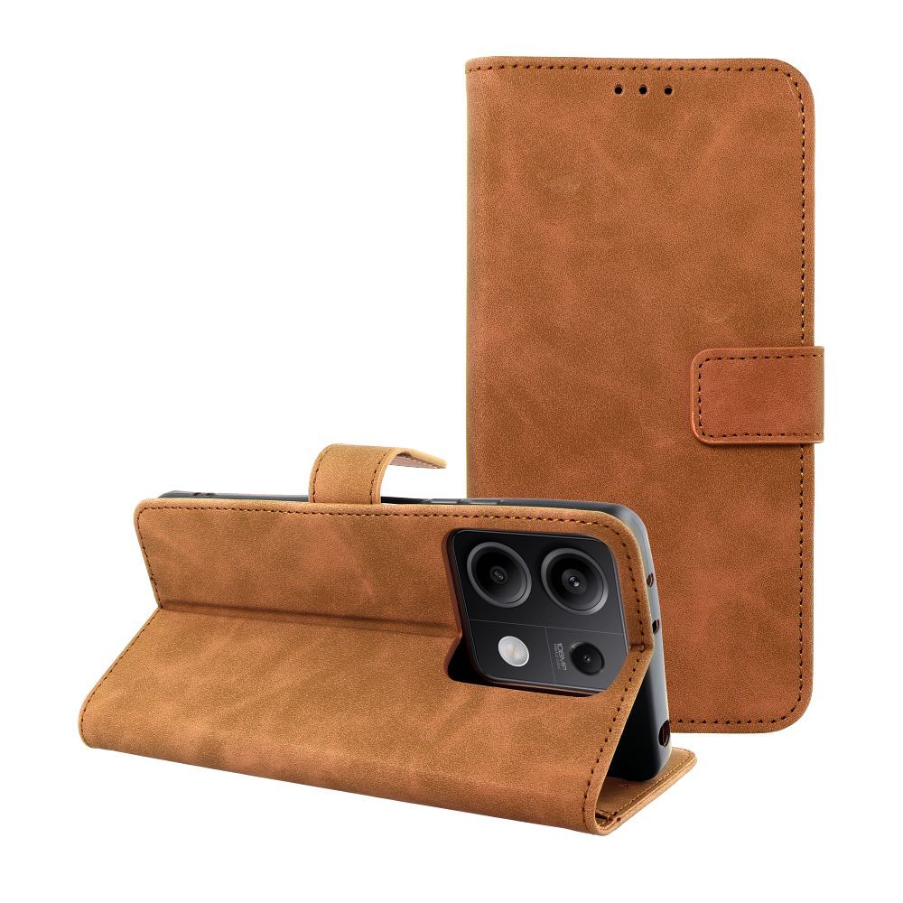 TENDER Book Case for XIAOMI Redmi Note 13 5G brown