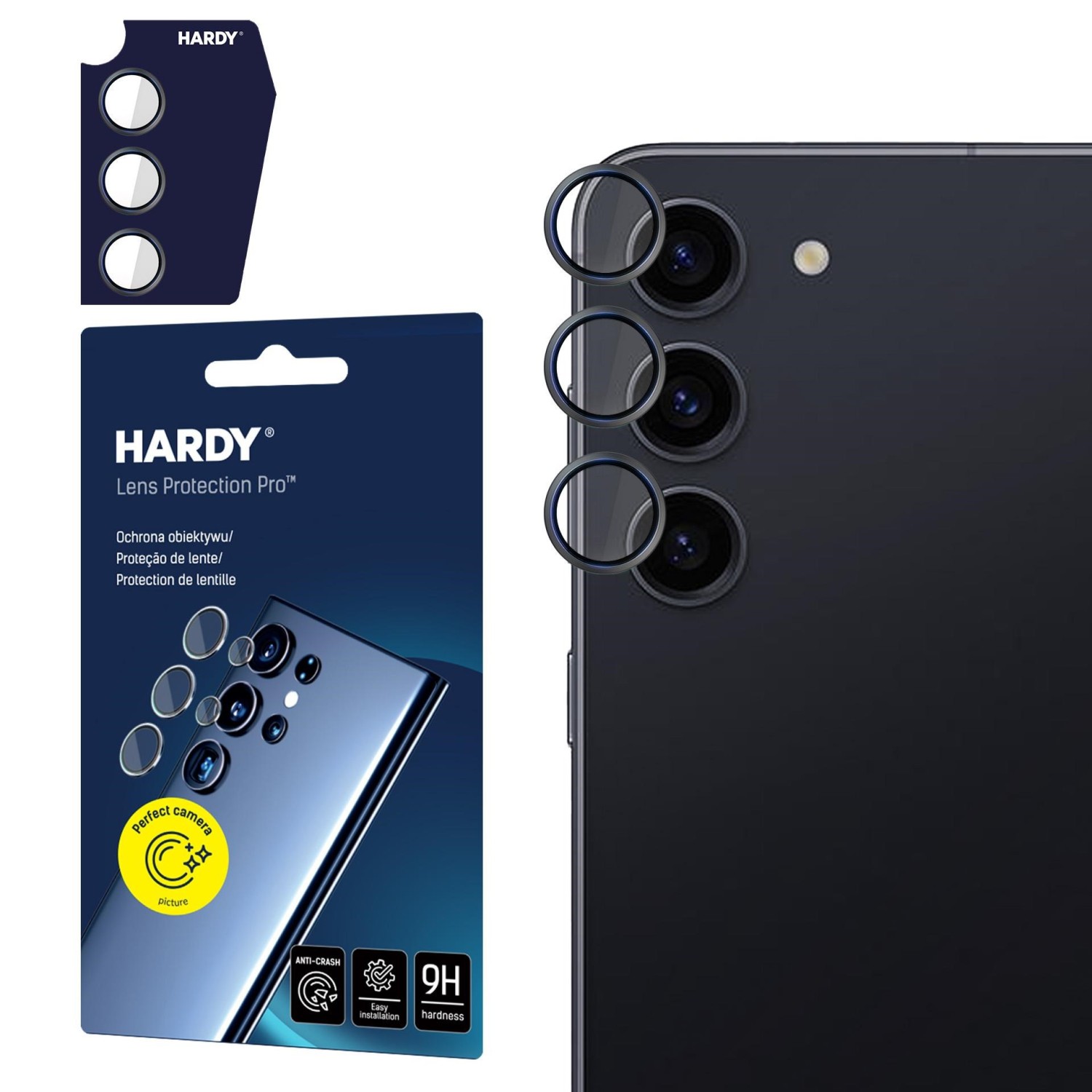 3mk ochrana kamery HARDY Lens Protection Pro pro Samsung Galaxy Z Flip6, černá