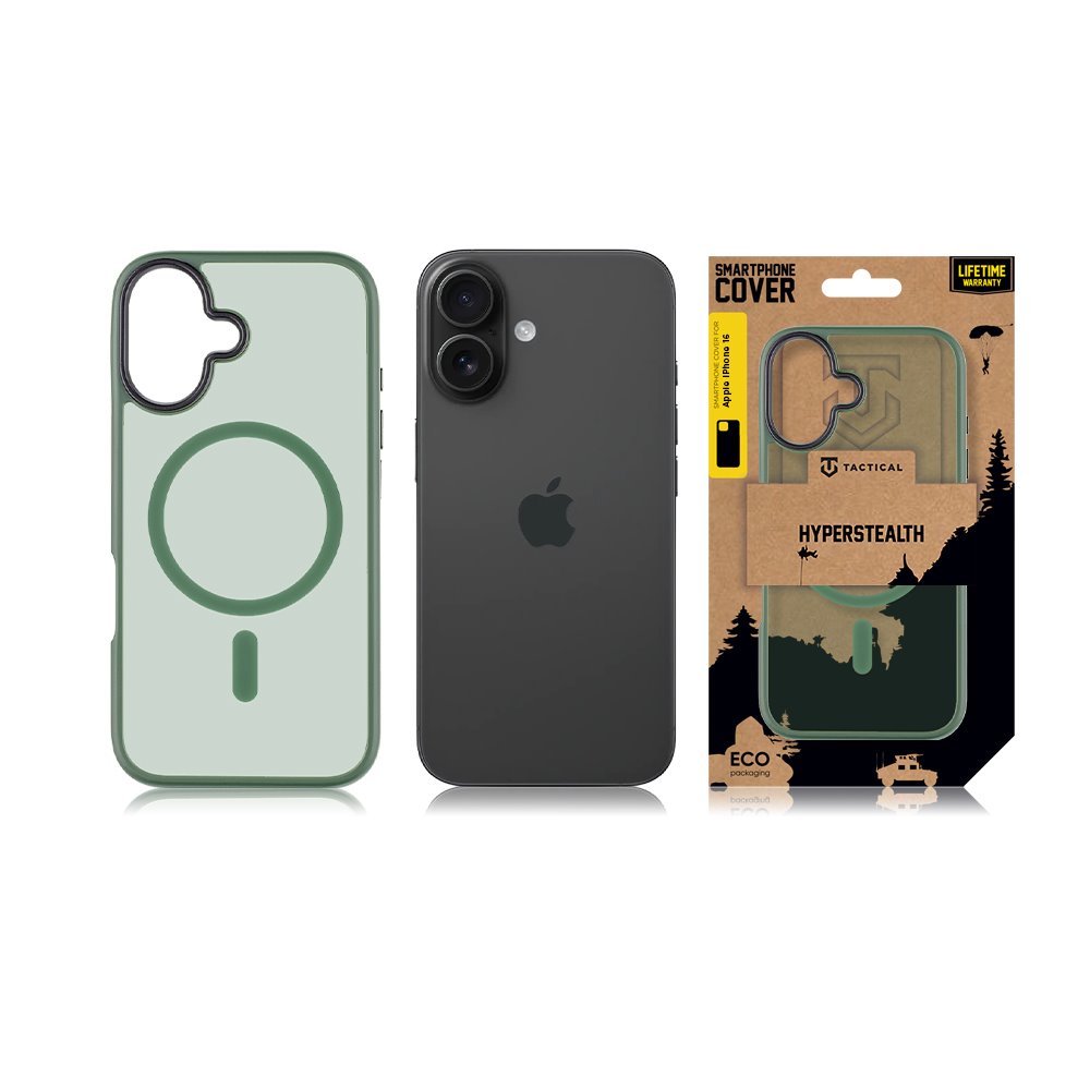 Tactical MagForce Hyperstealth Kryt pro iPhone 16 Forest Green