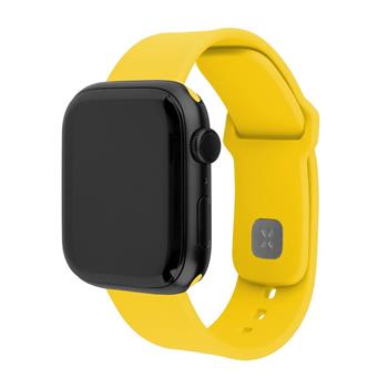 Set silikonových řemínků FIXED Silicone Sporty Strap pro Apple Watch 38/40/41mm, žlutá