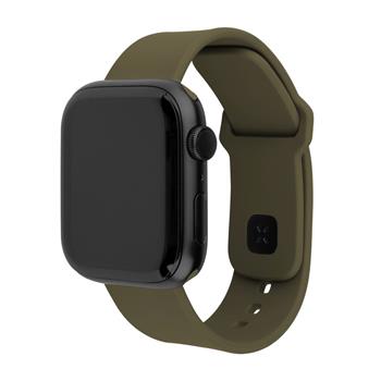 Set silikonových řemínků FIXED Silicone Sporty Strap pro Apple Watch 38/40/41mm, olivová