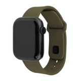 Set silikonových řemínků FIXED Silicone Sporty Strap pro Apple Watch 42/44/45/46mm, olivová