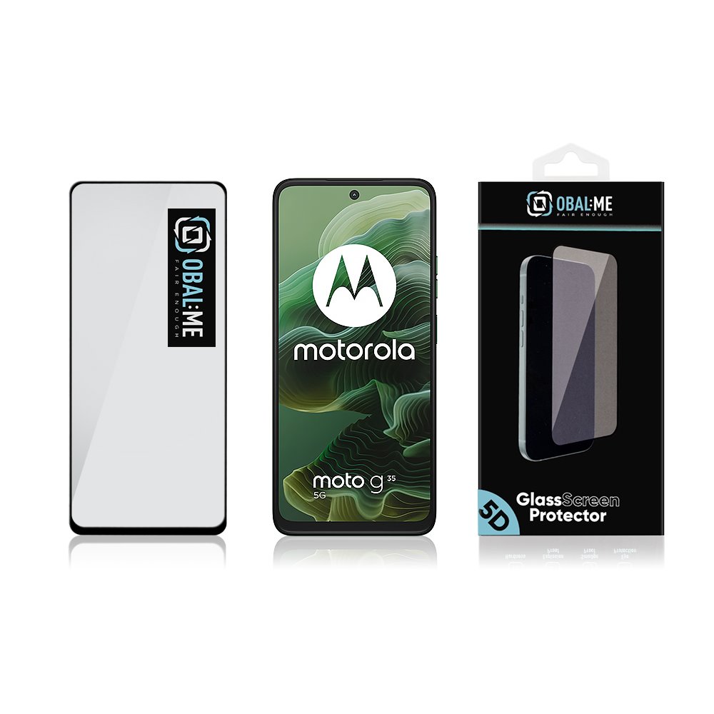 OBAL:ME 5D Tvrzené Sklo pro Motorola G35 Black